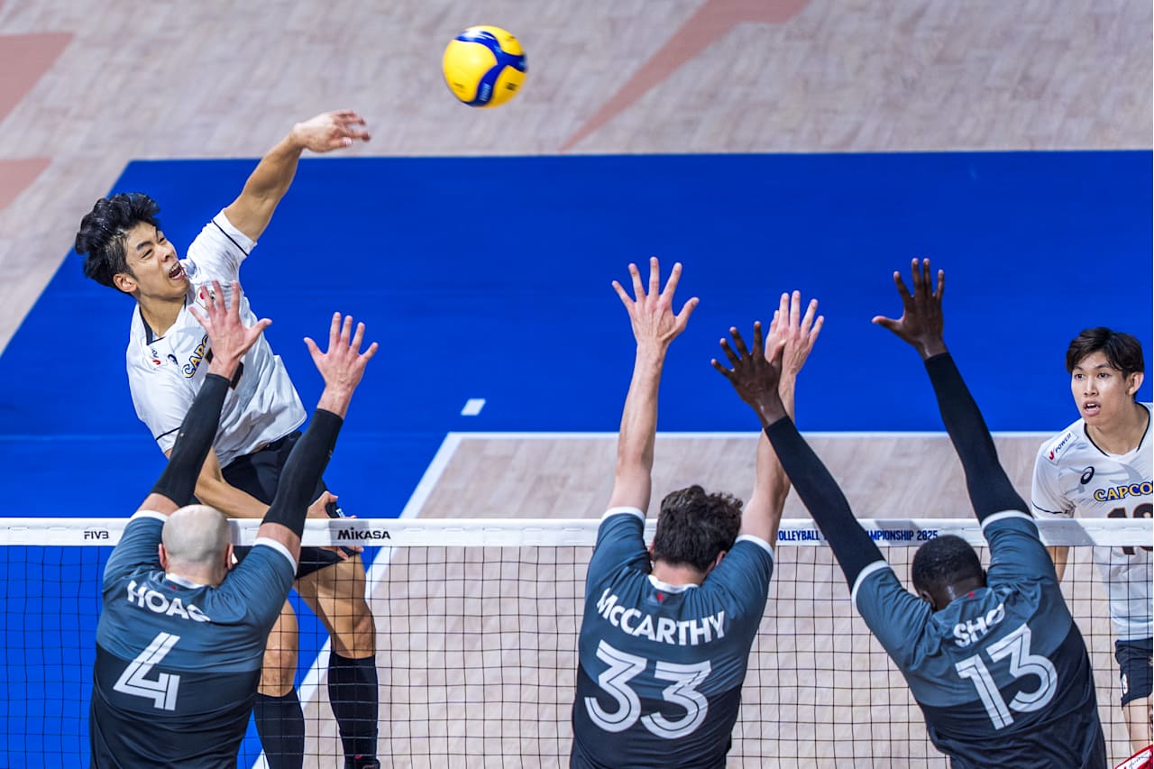 日本队在关, 加拿大男排 日本队在关, 加拿大男排